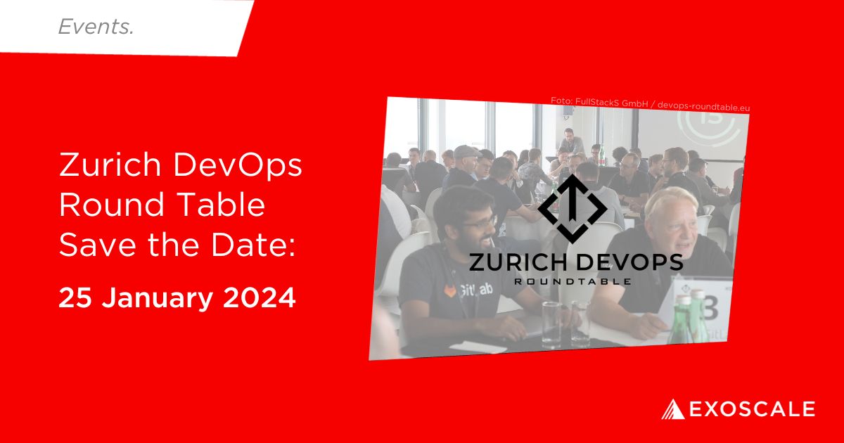 Join us at the Swiss DevOps Roundtable 2024 on the 25th of January in Zurich! Experience the unique format of a Roundtable event where our experts will engage in speed-dating-style discussions. Register Now: lnkd.in/e7ZX6S_U
