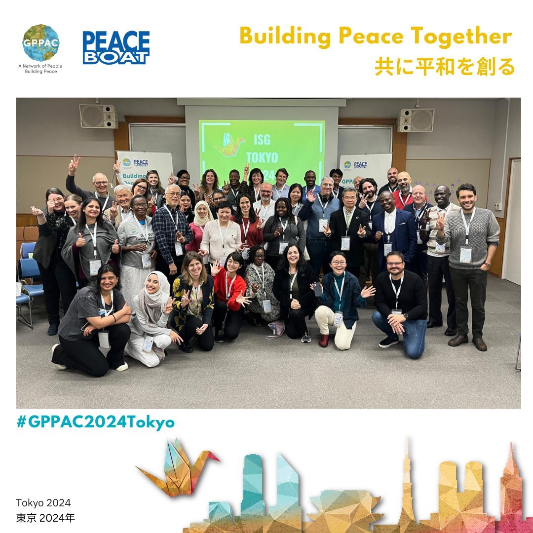 Welcome to Tokyo, @GPPAC!  Peace Boat is proud to be hosting a very special meeting #GPPAC2024Tokyo! Close to 50 peacebuilders from Japan and 24 countries are in Tokyo together for 5 days of valuable learning, networking, and collaborative discussions.
peaceboat.org/english/news/p…