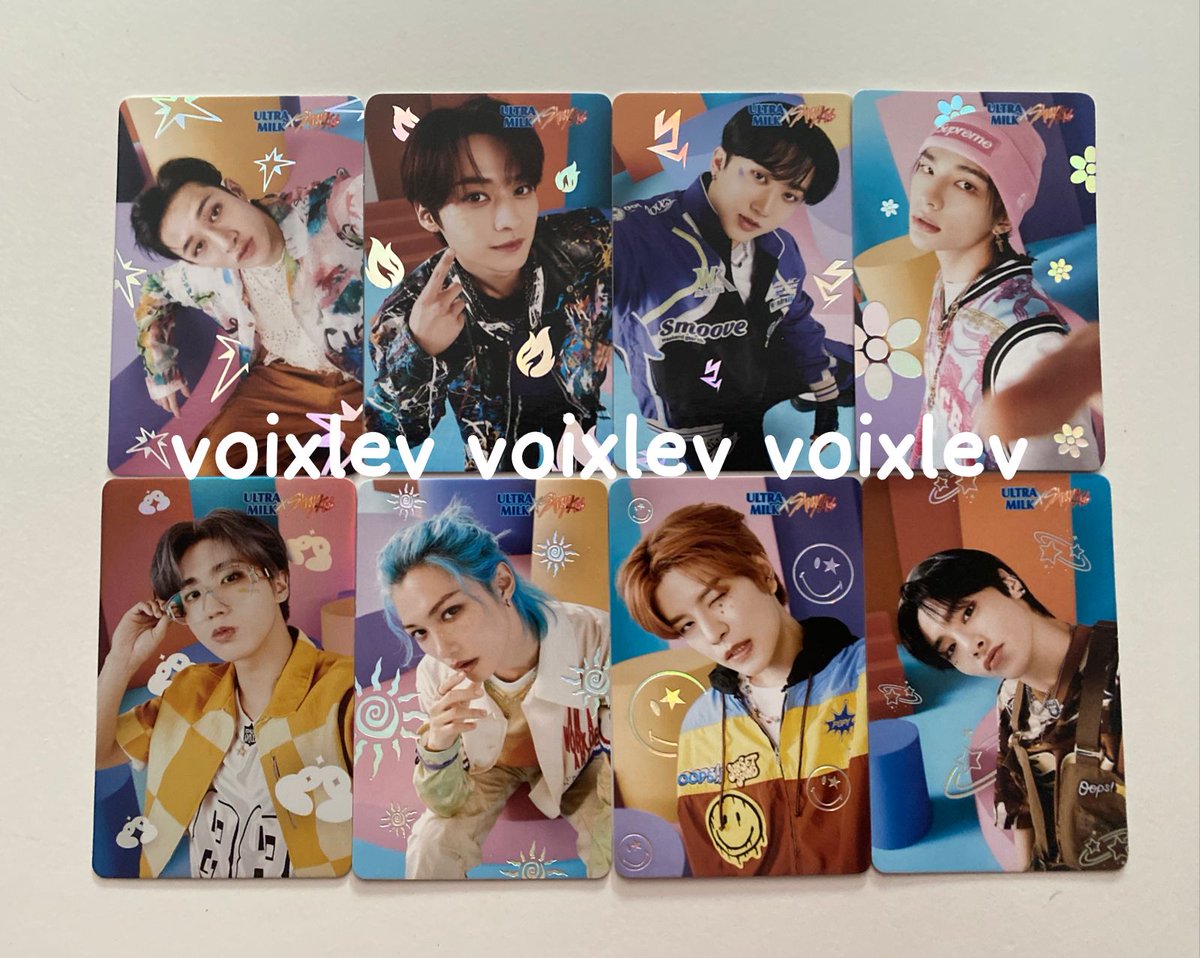 voixlev's tweet photo. wts want to sell photocard ultra milk x straykids skz ot8 only
price on dm (idr or krw)
worldwide shipping from indonesian
bangchan leeknow changbin hyunjin han jisung felix seungmin jeongin 스트레이키즈 양도 포카 양도 스키즈 방찬 창빈 리노 현진 한 펠릭스 승민 아이엔 https://t.co/GS9UdKUXNw