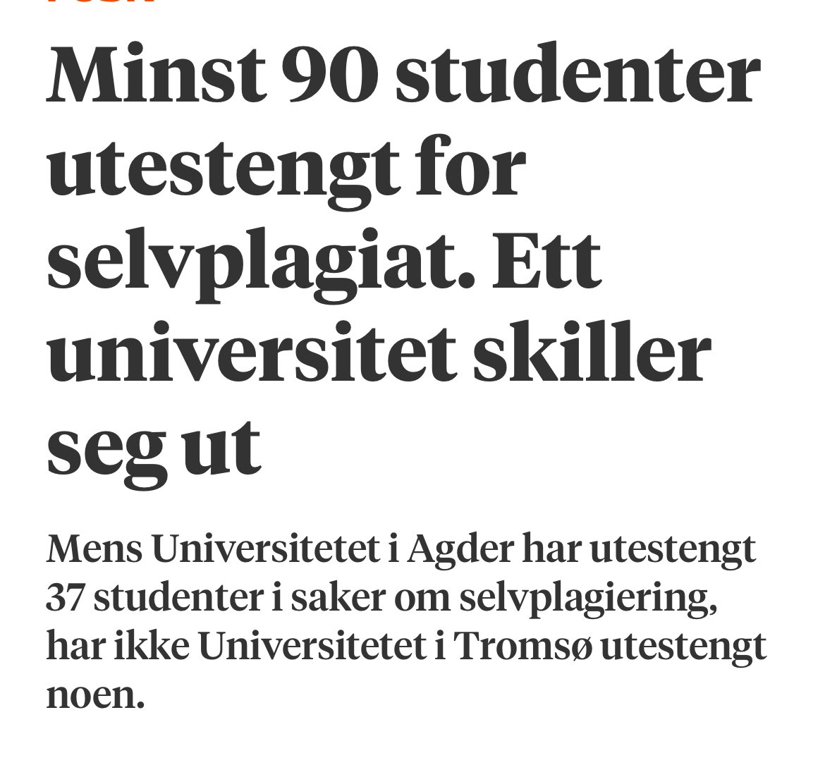 utbytteprinsen's tweet photo. Når en #politiker kopierer heter det #tekstlikhet.

Når en student kopierer heter det #plagiat.

Når en politiker blir tatt for tekstlikhet omtaler #statsministeren det som at hun har "gjort en feil".

For studenten heter det fortsatt #juks…

Dette er notert MSM 📝 https://t.co/g20t4qzOd0