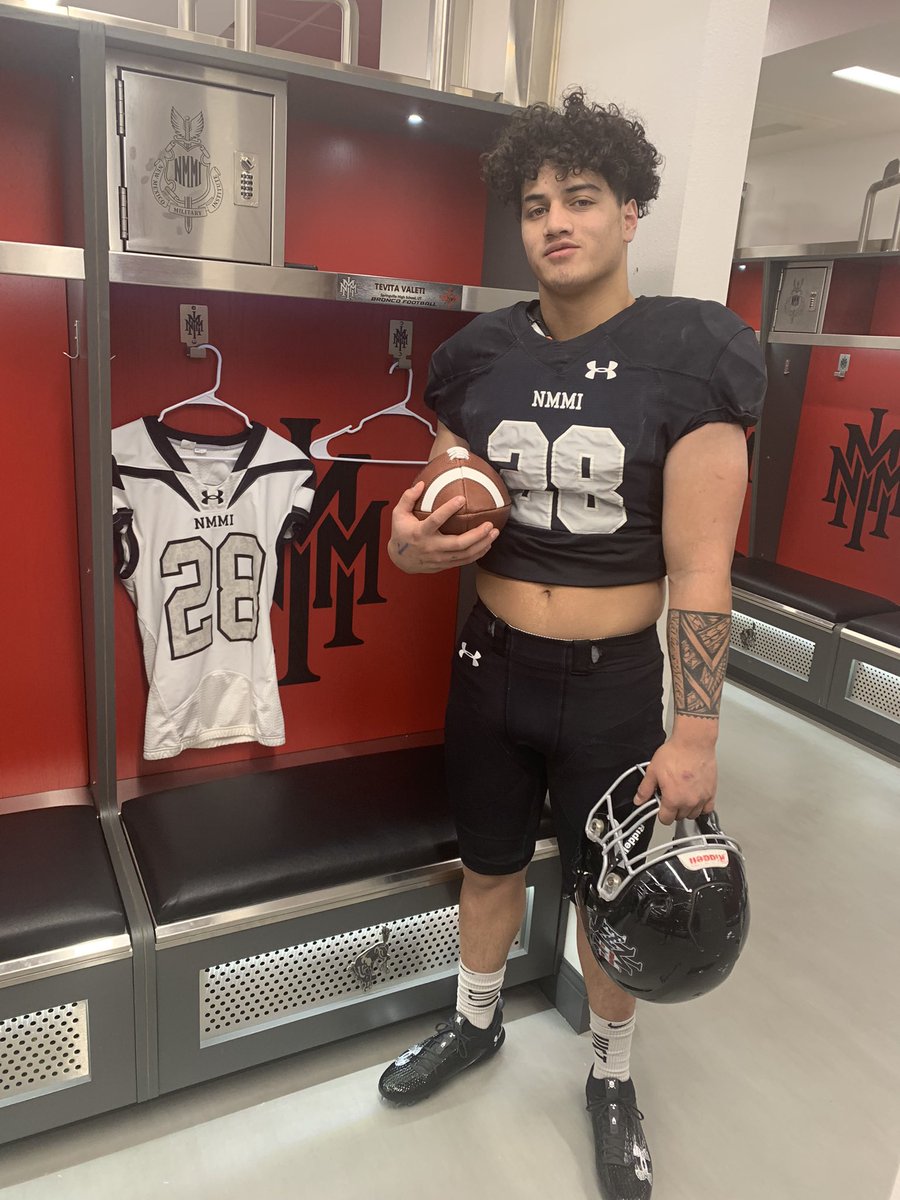 Tevita Valeti (@tevitavaleti1) on Twitter photo Had a great visit at <a href="/nmmibroncos/">NMMI Football</a> with <a href="/CoachTaufaasau/">Kurt Taufa’asau</a> this past weekend. Thanks for the hospitality. #GRINDHOUSE Had a great visit at <a href="/nmmibroncos/">NMMI Football</a> with <a href="/CoachTaufaasau/">Kurt Taufa’asau</a> this past weekend. Thanks for the hospitality. #GRINDHOUSE