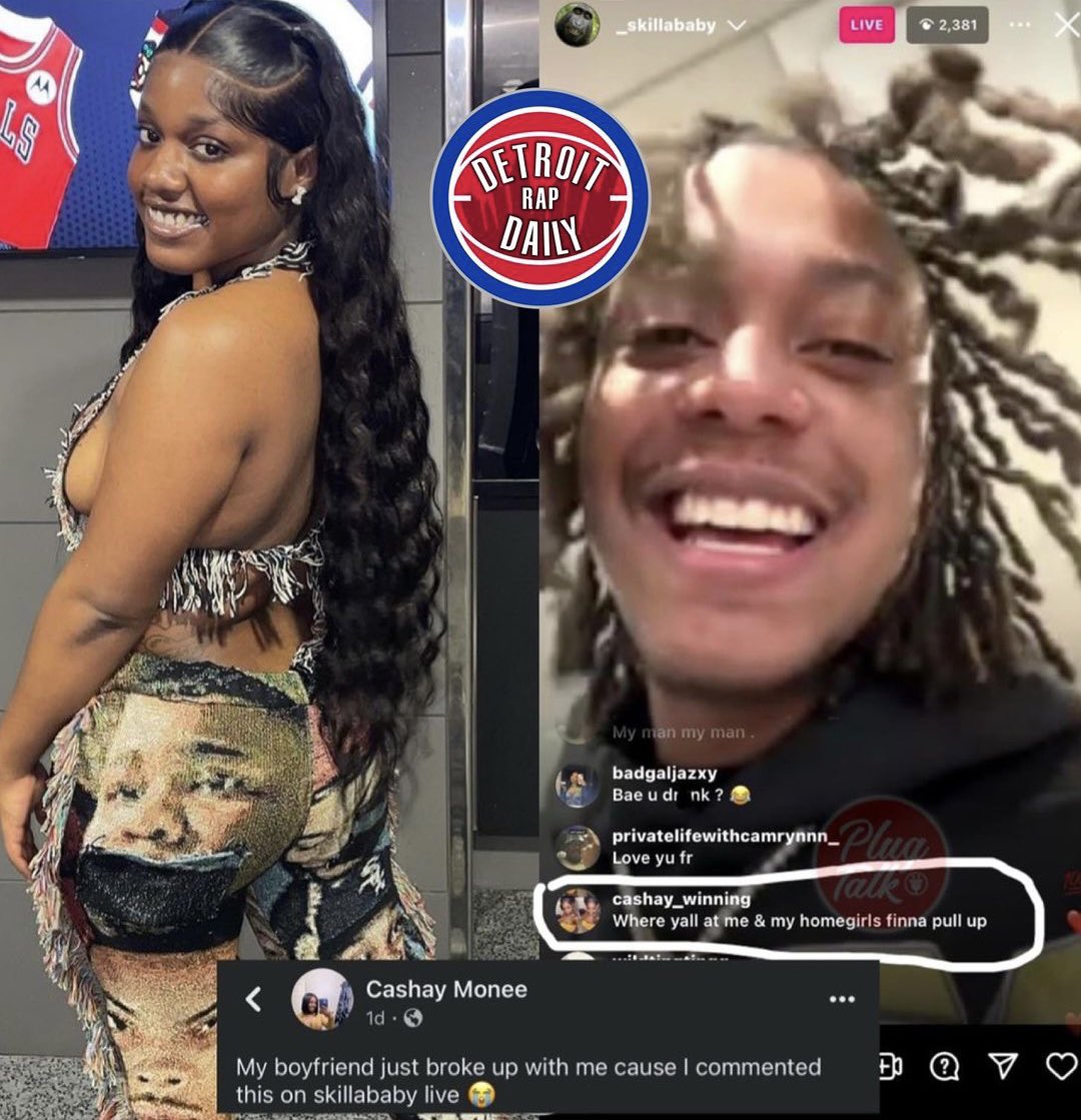 GIRL GOES VIRAL AFTER HER MAN BROKE UP WITH HER FOR LEAVING A COMMENT ON SKILLA BABY'S IG LIVE