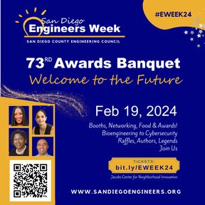 Calling #futureengineers !! Unleash Your Networking Potential. Join your fellow engineering societies at the #SanDiegoEngineers #EngineersWeek Banquet on Feb 19, 2024. Student tickets $10. Join us sandiegoengineers.org 

@SDSUengineering, <a href="/UCSDJacobs/">UCSD Engineering</a>, <a href="/CSUSM/">Cal State San Marcos</a>, @USD
#EWEEK24
