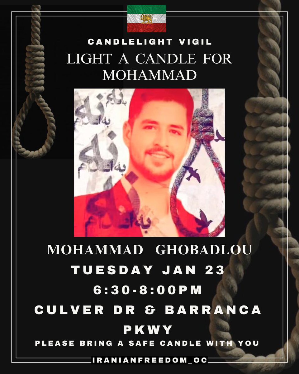 @XerxesIran_ Candlelight Vigil!

#MohammadGhobadlo