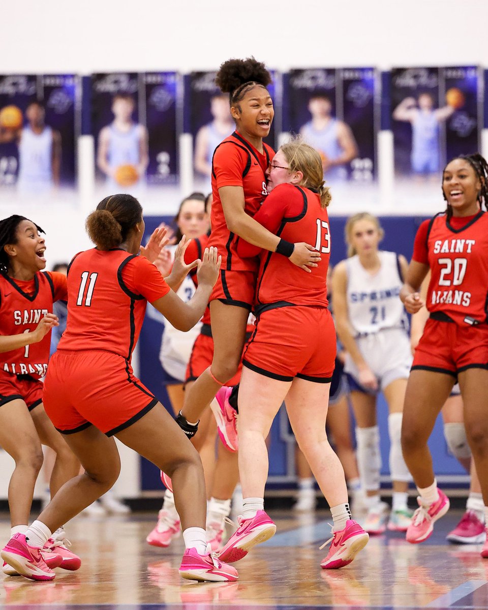 MSAC matchup this evening at Spring Valley High School between the Spring Valley Lady Wolves and the St Albans Lady Red Dragons. Close contest throughout the night, with the game tied at 33 to start the 4th quarter. St. Albans’ Laynie Binion would hit two 3’s in the fourth