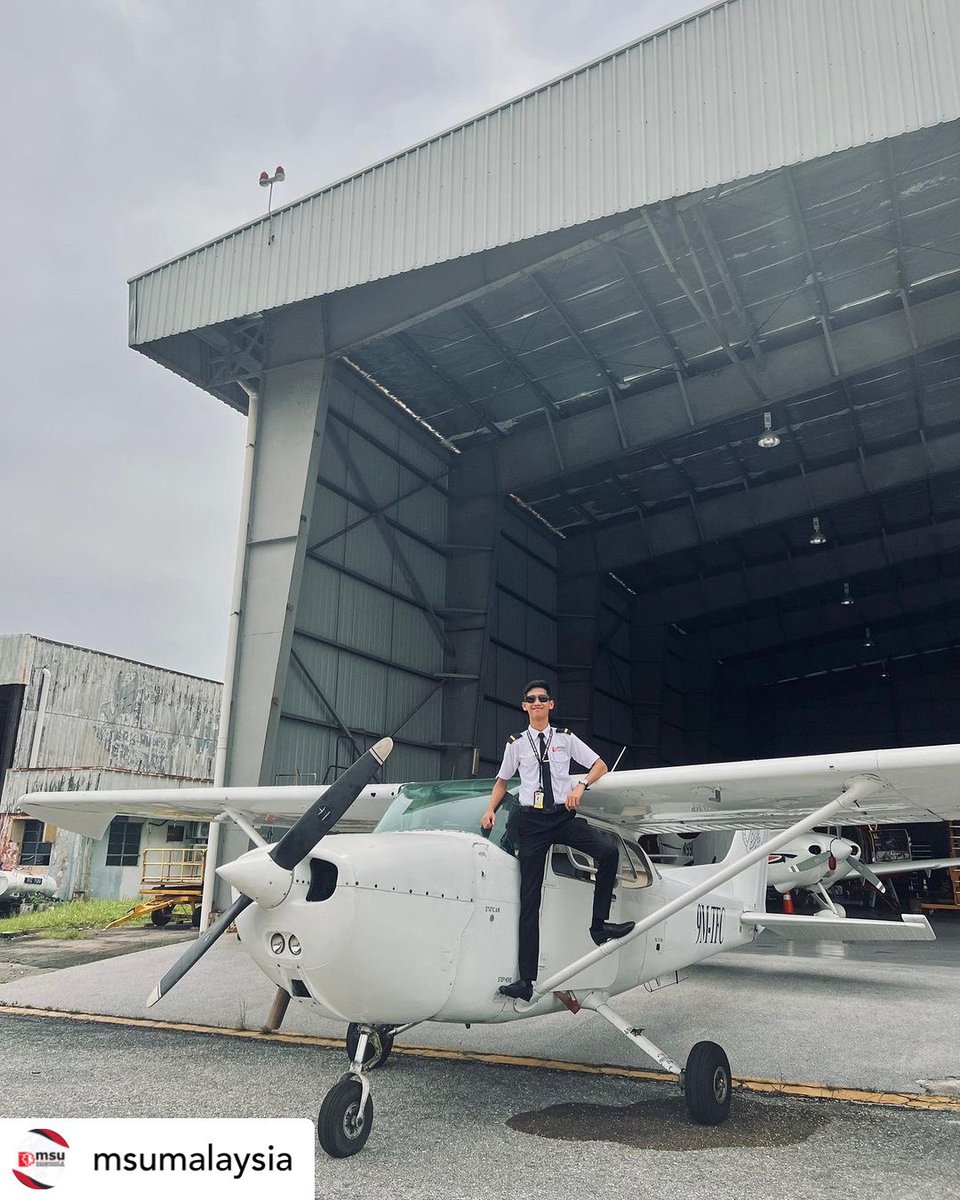 Repost from @msumalaysia 

We are proud to have our fellow #MSUrian Irfan Nuaim, from the Bachelor of Science in Aviation Management and Piloting (Honours), complete his first solo flight last December. We are so proud of you 💪🏻

#msurians🌺 
#msumalaysia