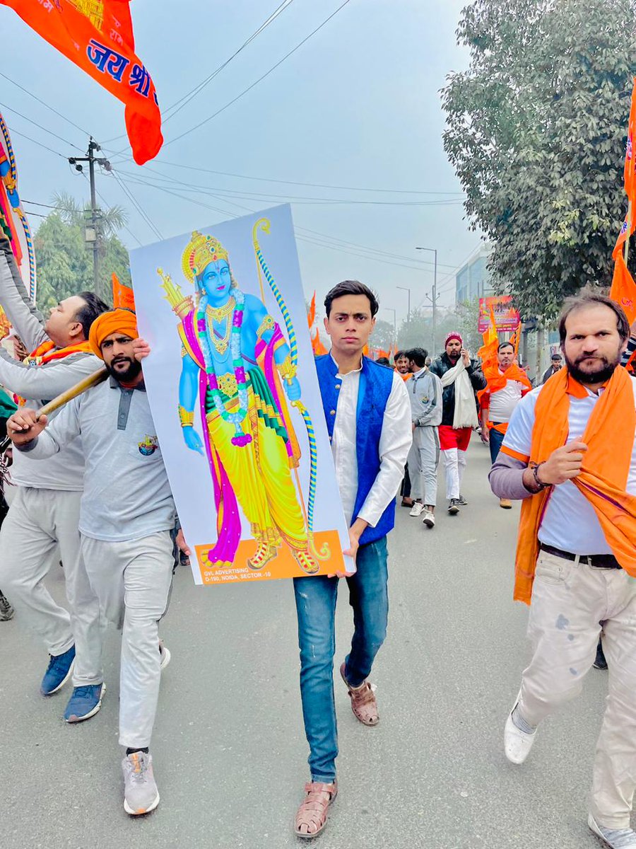 RealAnshul12's tweet image. A historic day and moment of pride and joy for all involved🙏❤️
Jai Shree Ram 🚩