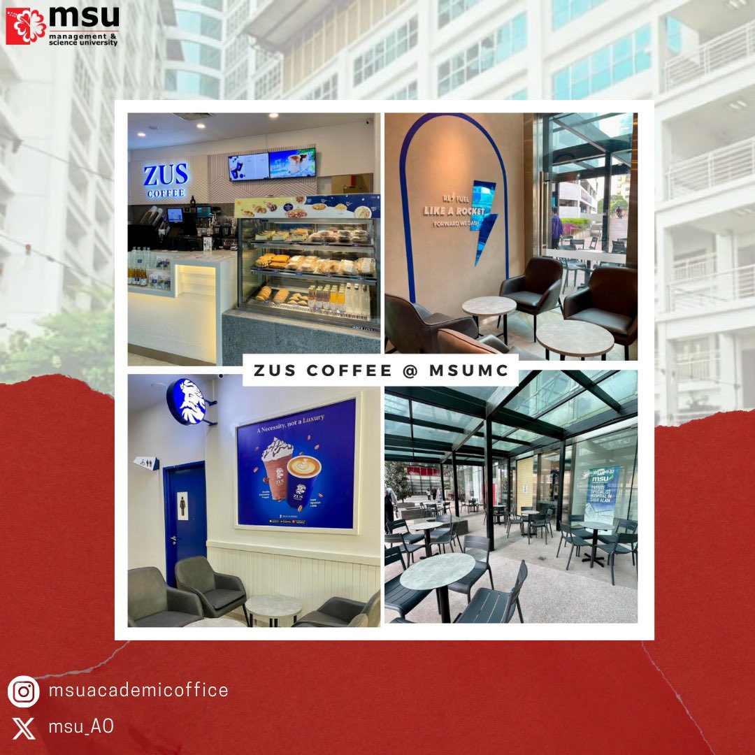 Calling all coffee lovers ☕️💕 

Let’s support our new Zus Coffee shop, at the lobby of MSUMC. Open daily from 7am to 11pm ✅

#zuscoffee
#msumalaysia