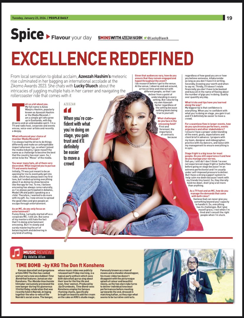 azeezah_h's tweet photo. … what a beautiful article! 🥹🙏🏽 thank you! @LuckyOluoch 🙏🏽🙏🏽🙏🏽 #MediaMessiah #MessiahMafia https://t.co/hN0bXfRXPq