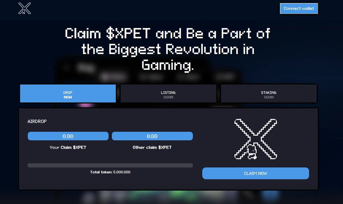 gregpmiller's tweet image. Also, 🔥
$XPET Phase-1 Airdrop is Now Live .

Claim XPET on official website below 👇🏼:
🔗 drop-xpet.tech

The claim will be available until the limit of  5.000.000 tokens.
⌛️ Claiming Window closes in 24 hours.

Stay with XPET 💬
