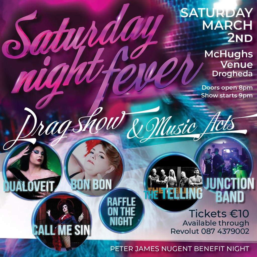 Check out "Saturday Night Fever" on Eventbrite!

Date: Sat, 2 Mar, 20:30

Location: Mchugh venue

eventbrite.ie/e/saturday-nig…