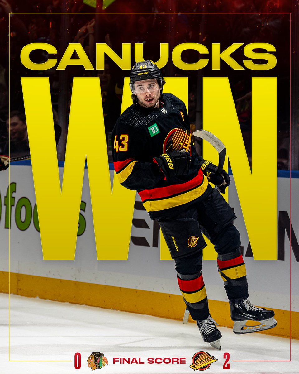 Canucks's tweet photo. BLANKED THE BLACKHAWKS! https://t.co/4uhFjZIG6r