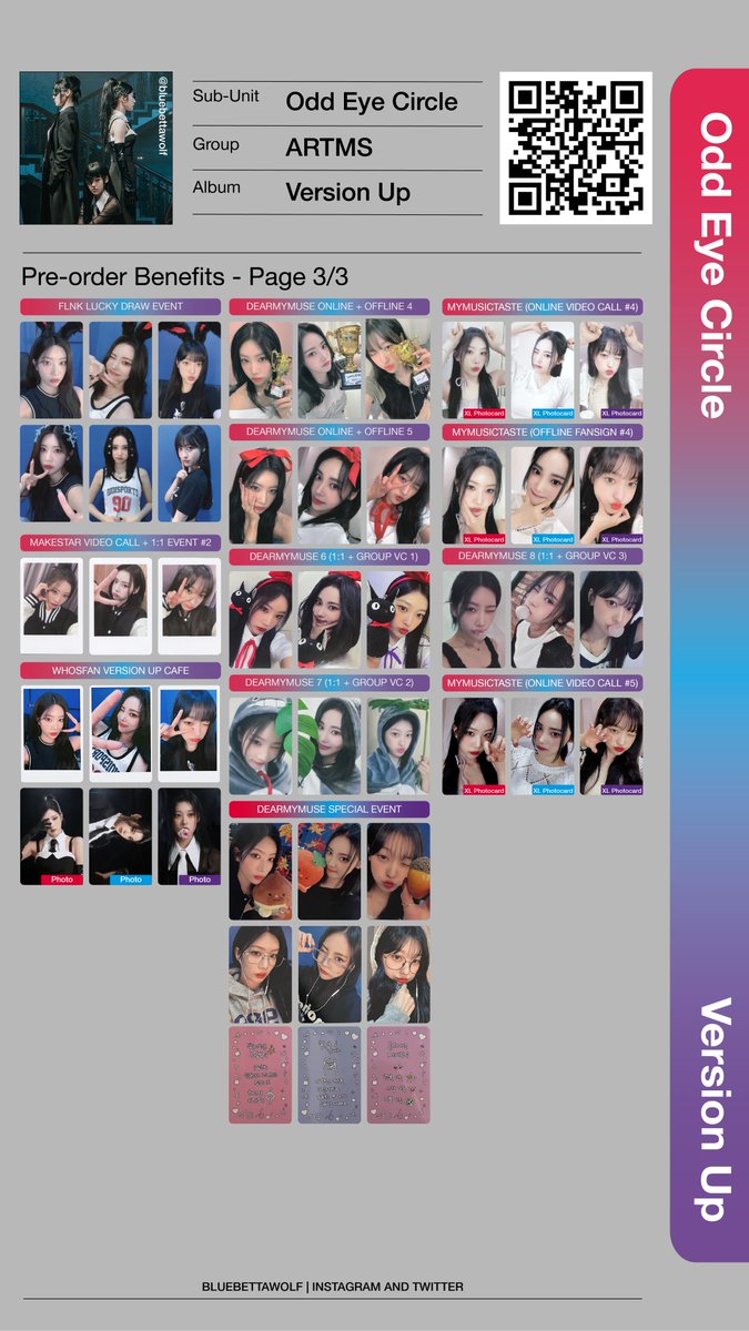 bluebettawolf's tweet image. Odd Eye Circle (ARTMS) - Version Up Templates (OT3) - Last Updated: 2024.01.22 - POBS + Winner's Benefit
@official_artms #ARTMS #VersionUp #AirForceOne #아르테미스 #오드아이써클 Odd Eye Circle OEC 앨범 포토카드 포카 pc poca photocard kim lip jinsoul choerry 김립 진솔 최리