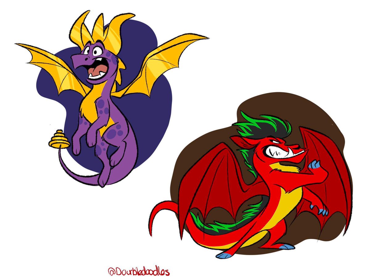DourbleDoodles's tweet photo. Who was your favorite talking dragon growing up? 
.
.
.
🐉💛 https://t.co/ZAt4UrRjGK