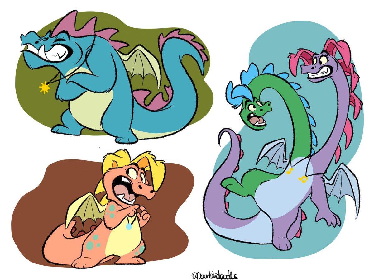 DourbleDoodles's tweet photo. Who was your favorite talking dragon growing up? 
.
.
.
🐉💛 https://t.co/ZAt4UrRjGK