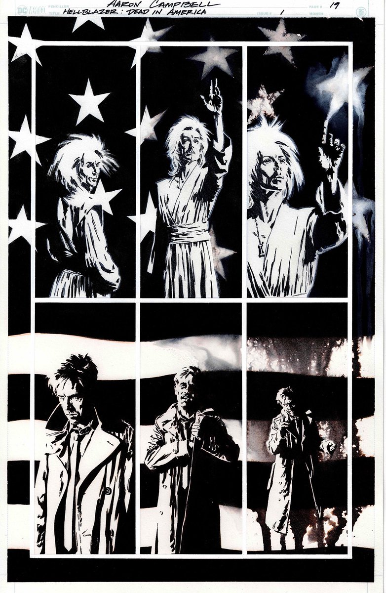 LeaderInsane's tweet photo. @therealzubes Just caught up on the latest episode. The pages from Dead in America are a sight to behold. I IMMEDIATELY contacted Aaron Campbell’s art rep about buying pages and I grabbed two. https://t.co/TGNaCDVBZv