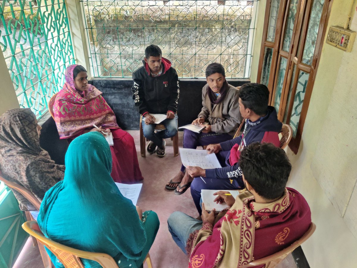 Discussion meeting on social action plan with the members of Janakallayan sangstha under the initiative of Bindu Women Development Organization in collaboration with British Council and ActionAid Bangladesh. #janakallayan_sangstha #YouthLedAdaptation