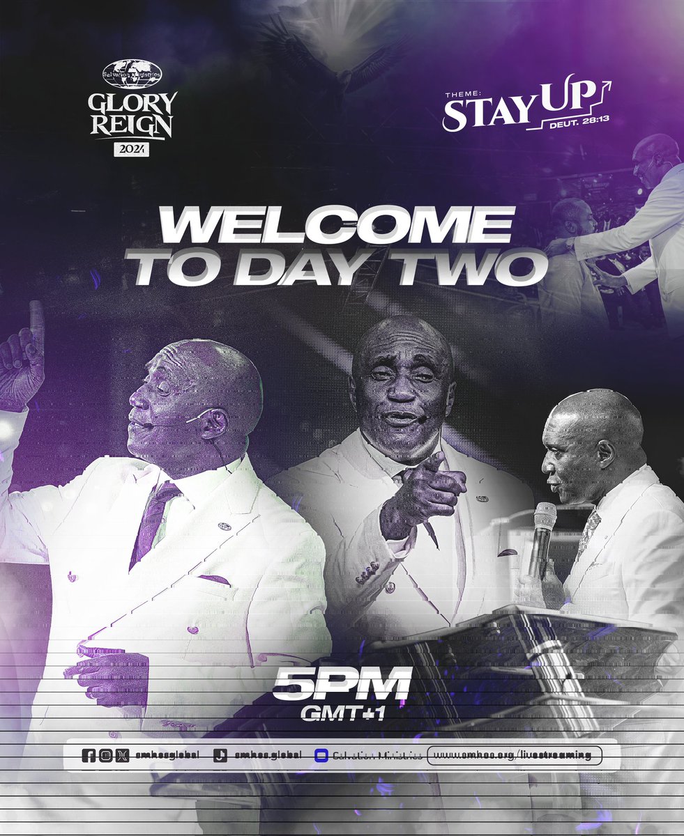 We are in the second day of this supernatural flight and there is a package with your name on it! If you are not yet onbard, there is no bettter time to connect than now. Remember to #StayUp #GloryReign2024 #GR24