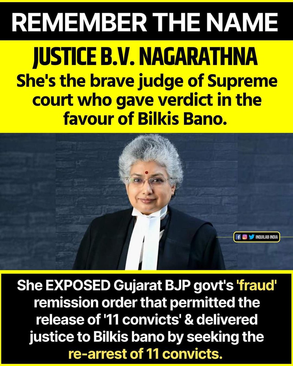Gabbar0099's tweet photo. In the dark ages we are living, judges like Justice BV Nagarathna are like a ray of hope https://t.co/xykgHOB264