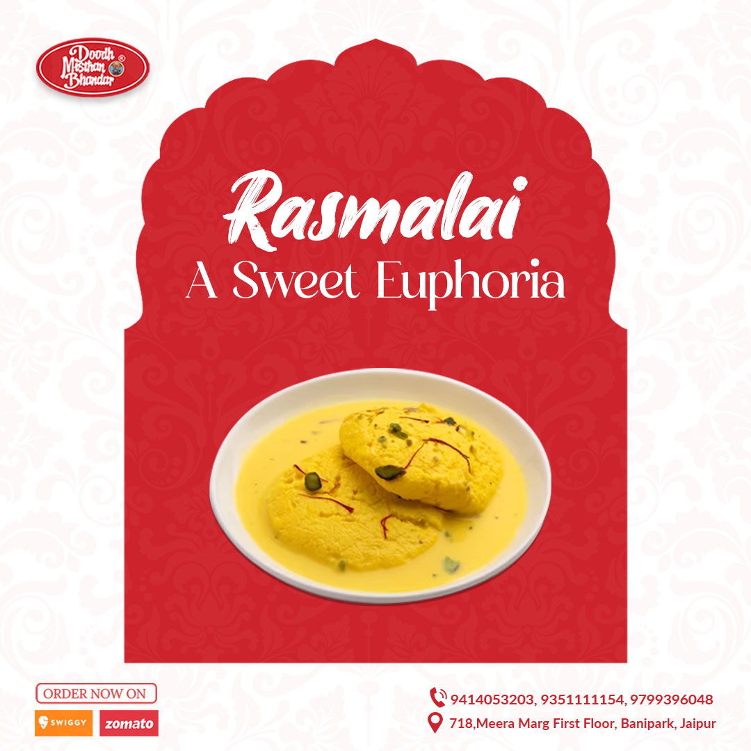 dmbjaipur's tweet photo. Indulge in the divine sweetness of Rasmalai at Doodh Misthan Bhandar.

#Doodhmisthanbhandar #DessertLove #RasmalaiDelight #SweetToothCravings #FoodieAdventures #DoodhMisthanBhandar #IndianSweets #GourmetTreats #Banipark #VisitDMB #Jaipur https://t.co/QJTk0h5Wyw