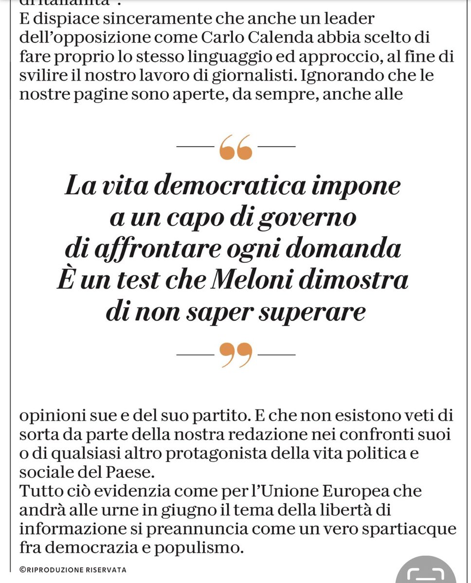 Caro <a href="/Maumol/">Maurizio Molinari</a> rispondo al suo editoriale per ciò che mi riguarda. 1) <a href="/repubblica/">Repubblica</a> non ha mai pubblicato un articolo sulla situazione drammatica delle fabbriche Stellantis in Italia; 2) Repubblica ha pubblicato al contrario una lunga serie di notizie elogiative su modelli e annunci