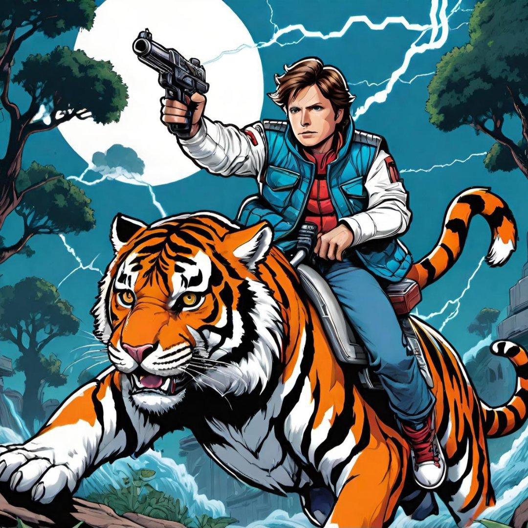 darealteamchamp's tweet photo. Ai generated Art the adventures of Marty mcfly collection coming soon https://t.co/ypmXnNhcLb