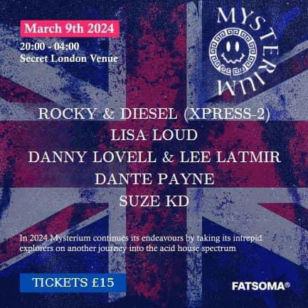 Mysterium presents London Calling at…. THE CROSS 🔥🔥 <a href="/DjLisaLoud/">Lisa Loud</a>  fatsoma.com/e/m40c096d/mys…