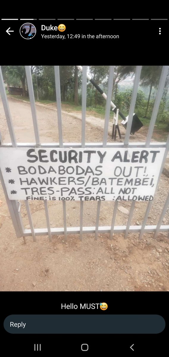 Westerners don't joke visit Mbarara University to confirm