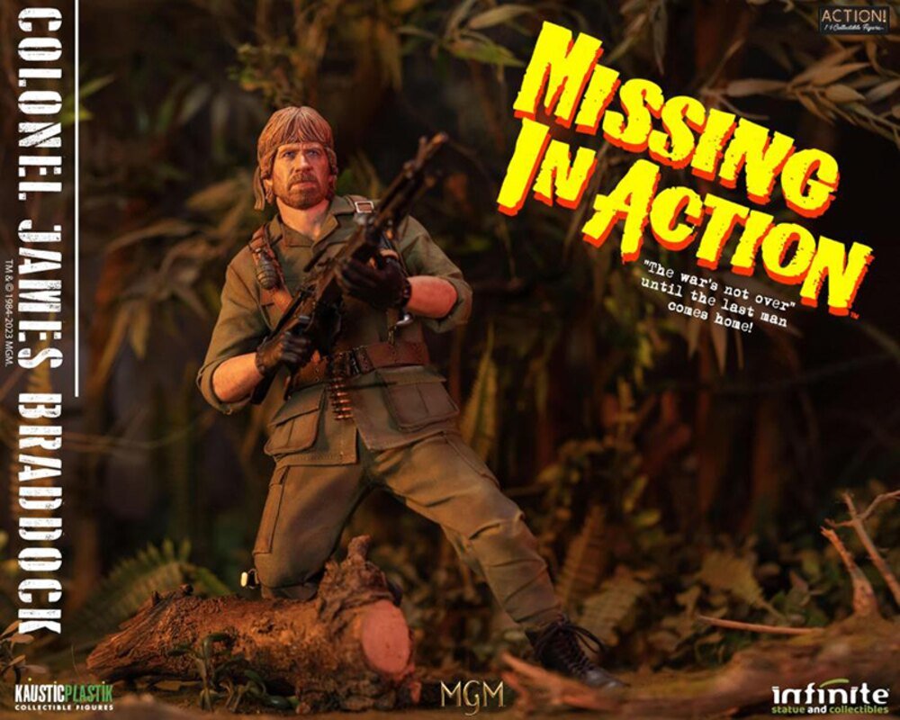 PoliplasticPod's tweet photo. Si te criaste a base de cintas de videoclub estamos seguros que sabrás apreciar esta figura de @ChuckNorris de #DesaparecidoEnCombate a escala 12 pulgadas que nos traen los amigos de #KausticPlastik
#MissingInAction #JamesBraddock https://t.co/pxjaScJSPm