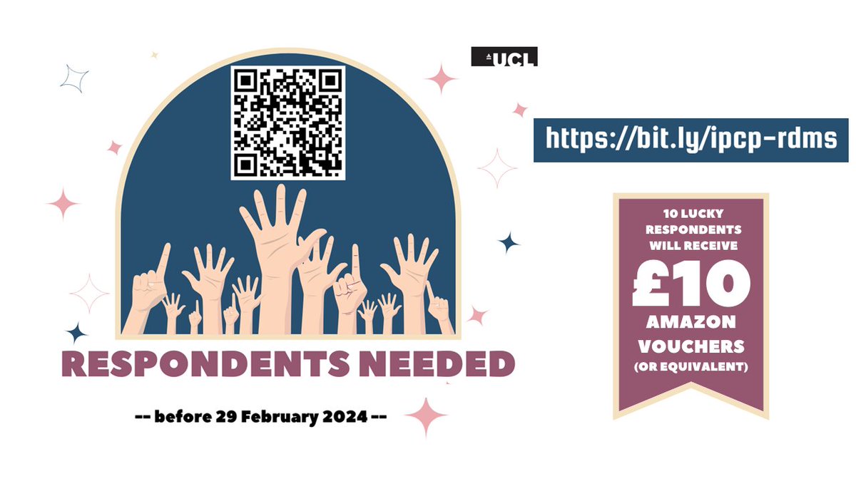 📚Calling all academic and reserach librarians! Your insights can shape the future of Research Data Management Services. Participate in a quick survey for a chance to win a £10 Amazon voucher!🎁Survey closes on Feb 29. Thanks for your valuable input! #RDMS bit.ly/ipcp-rdms