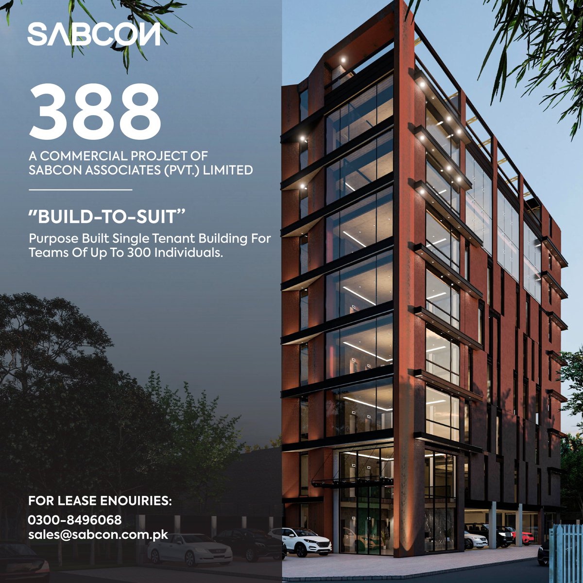 sabconpk's tweet photo. Unlock your team's potential in the heart of the city! 🏙️

Lease our state-of-the-art premium office building that is crafted for innovation, collaboration, and growth. ✨

388 blends sophistication with functionality, offering cutting-edge technology and top-notch amenities. 💯 https://t.co/a03Wv30mmM