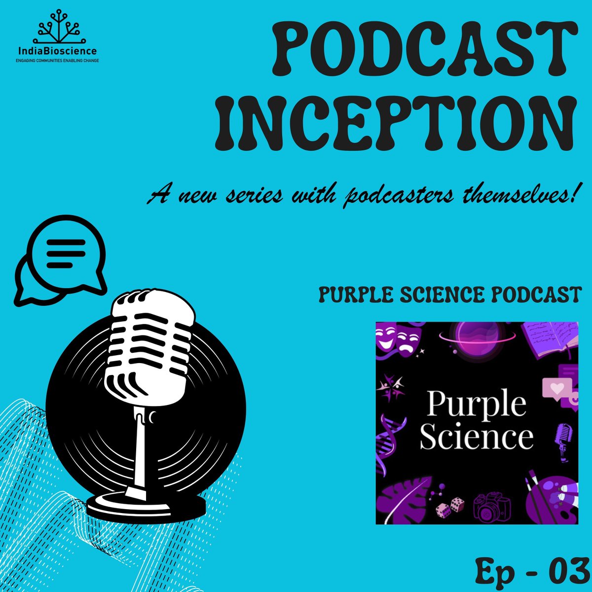 Ep 03 of our Podcast Inception Series features Srushti Chipde <a href="/TDN_updates/">The Dancing Neuron</a>

Srushti takes us on a fascinating journey, sharing her passion for science with <a href="/Arushi_Batra28/">Arushi Batra, PhD</a> and the inspiring story behind the creation of the Purple Science Podcast. 💜 

👉 buff.ly/3Oepfxk