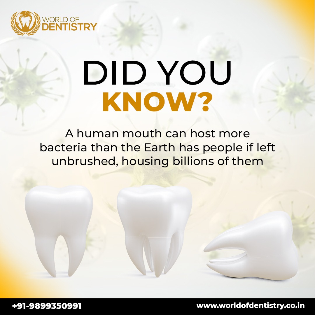 Did you know your mouth harbours more bacteria than people on Earth (if unbrushed!)? 

#didyouknowfacts #know #dentistrymyworld #dentalwork #incrediblefacts #dentistas #dentistry #dentistlife #dentistrymyworld #cosmeticdentist #dentalpractice #dentist #dental #dentaltreatment