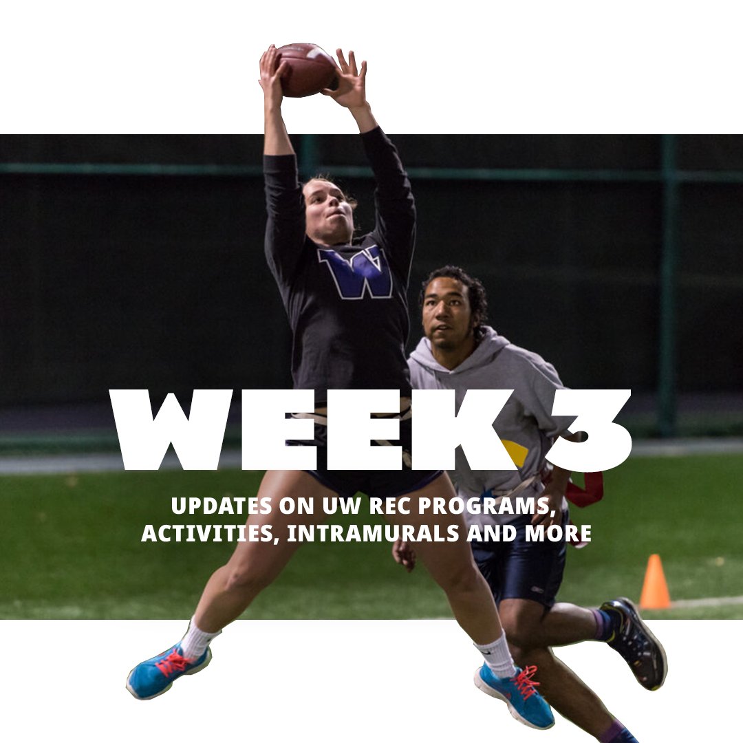UWRecreation's tweet photo. Hey Huskies, here's week 3 for ya! Swipe for info about our fitness swim classes and our golf range that's coming back soon.... Pt. 1/2 https://t.co/UoXqaG6r4F