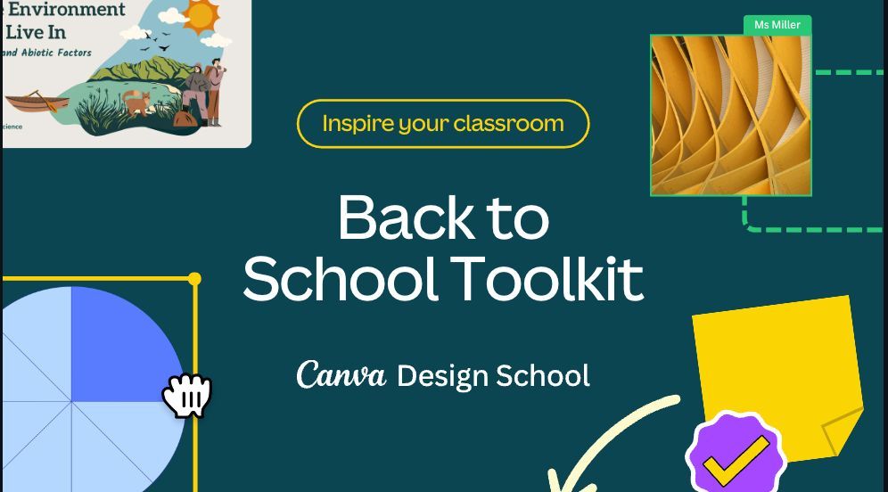 Well that @canvaedu Back to School webinar was a blast! Hope you had as much fun as I did! If you missed the link (or...*gasp*...the call) you can check out this amazing Back to School toolkit built just for you! Head to buff.ly/3vIRJsS to check out all the resources!