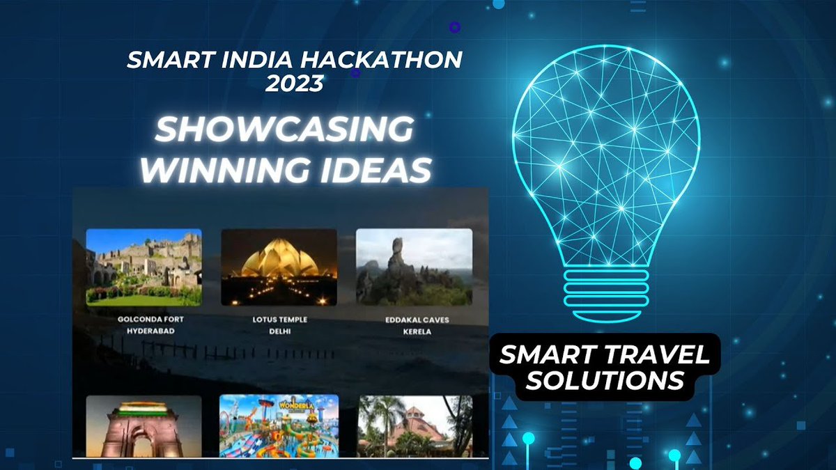 🌐 Exciting travel solutions unveiled by the Smart India Hackathon 2023 winners! 🏆 Explore how technology is transforming the travel experience for convenience and enjoyment. 🚀 Watch the winning team in action: youtu.be/DeRjvpBzZ1A #SIH2023 #TravelTech #Innovation