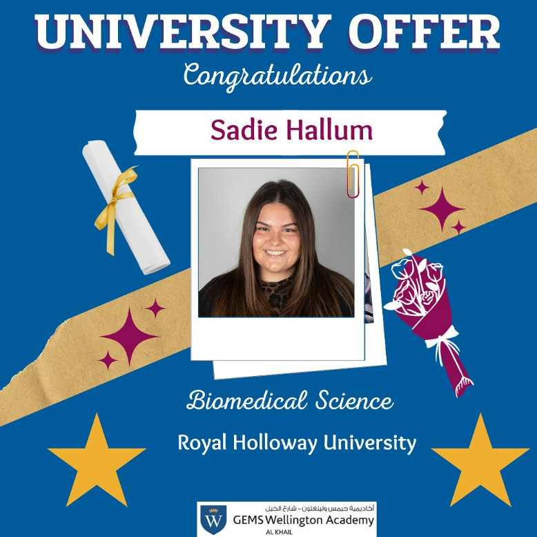 gems_khail's tweet photo. Big cheers to our Vice Head Girl, Sadie, who is off to study Biomedicine! We're thrilled to see her chasing her childhood dream. 🥺 Best of luck Sadie!

#universityoffer #weksixthform #weksuccess #limitlesspossibilities #ouracademy @gems_me https://t.co/JnJMZv2gqm