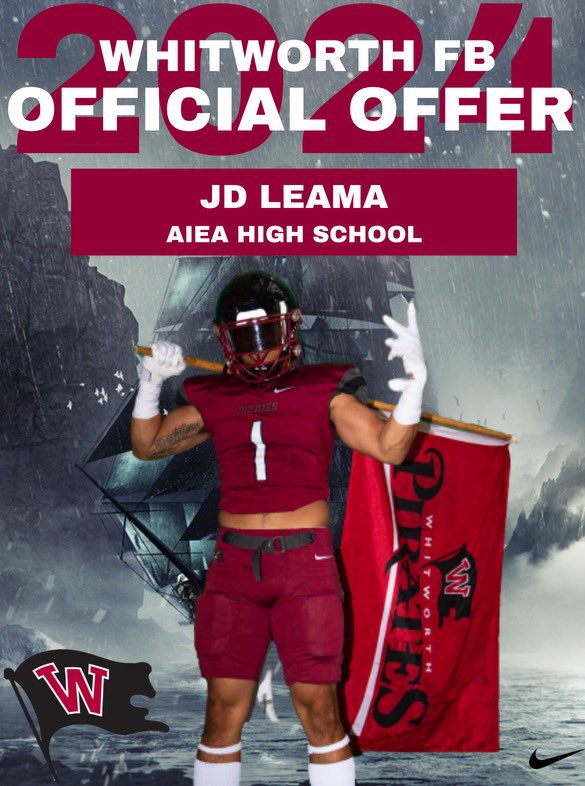 After a great conversation with <a href="/Hong_808/">Hong_808</a> and also Coach Shaw, I am honored and blessed to announce I have received an offer from Whitworth University🙏 <a href="/atown_media/">A-Town Media</a> <a href="/JohndallasLeama/">LEAMA-VAA’S</a> <a href="/Trnch_Warriors/">Hawaii Trench Warriors</a>