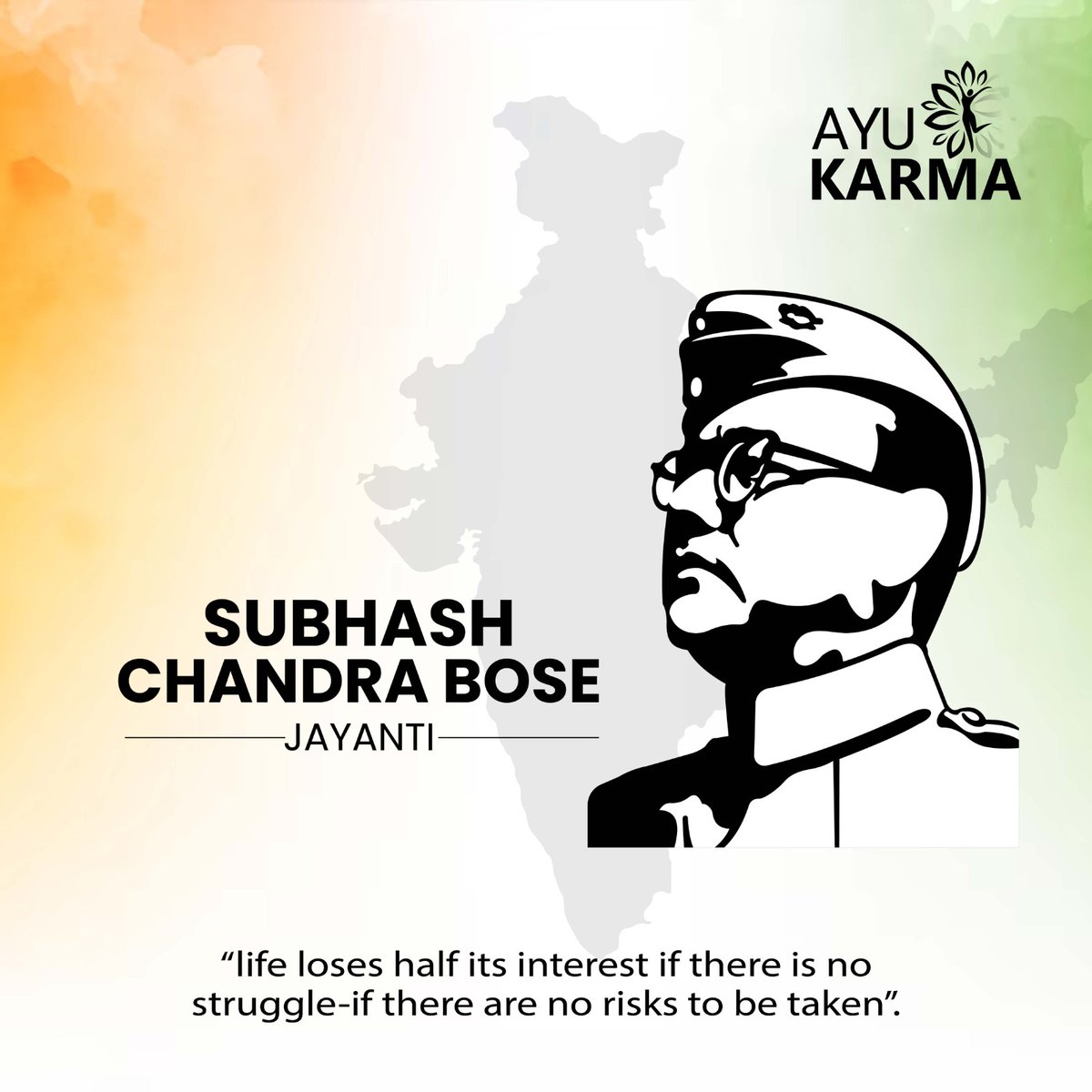AyuKarmaStore's tweet photo. Remembering the fearless leader, #NetajiSubhashChandraBose , on his birth anniversary, celebrated as Parakram Diwas.

#subashchandrabose #सुभाष_चंद्र_बोस 🙏 #ayukarma https://t.co/Ay9fstCQaw