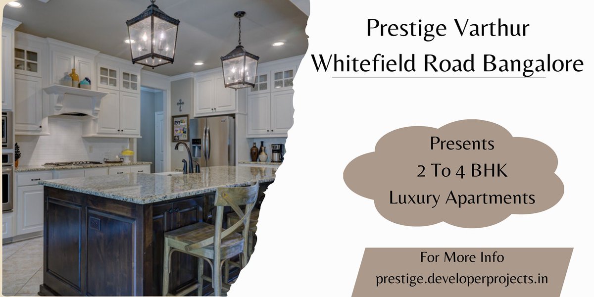 creating_life01's tweet image. Prestige Varthur Whitefield Road is a newly launched residential development in Bangalore. The Project offers 2 to 4 BHK apartments &amp;amp; duplexes with stylish facilities.
For More Info
Visit: shorturl.at/bswzK
#PrestigeVarthurWhitefieldRoad
#PrestigeVarthurWhitefield