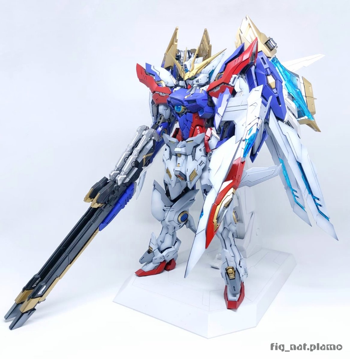 FigNatPlamo's tweet photo. ZZA Blue Flame - ガンダムウイングプロトゼロカラーVer.
#ガンダム #ガンプラ https://t.co/NnBqHptvca