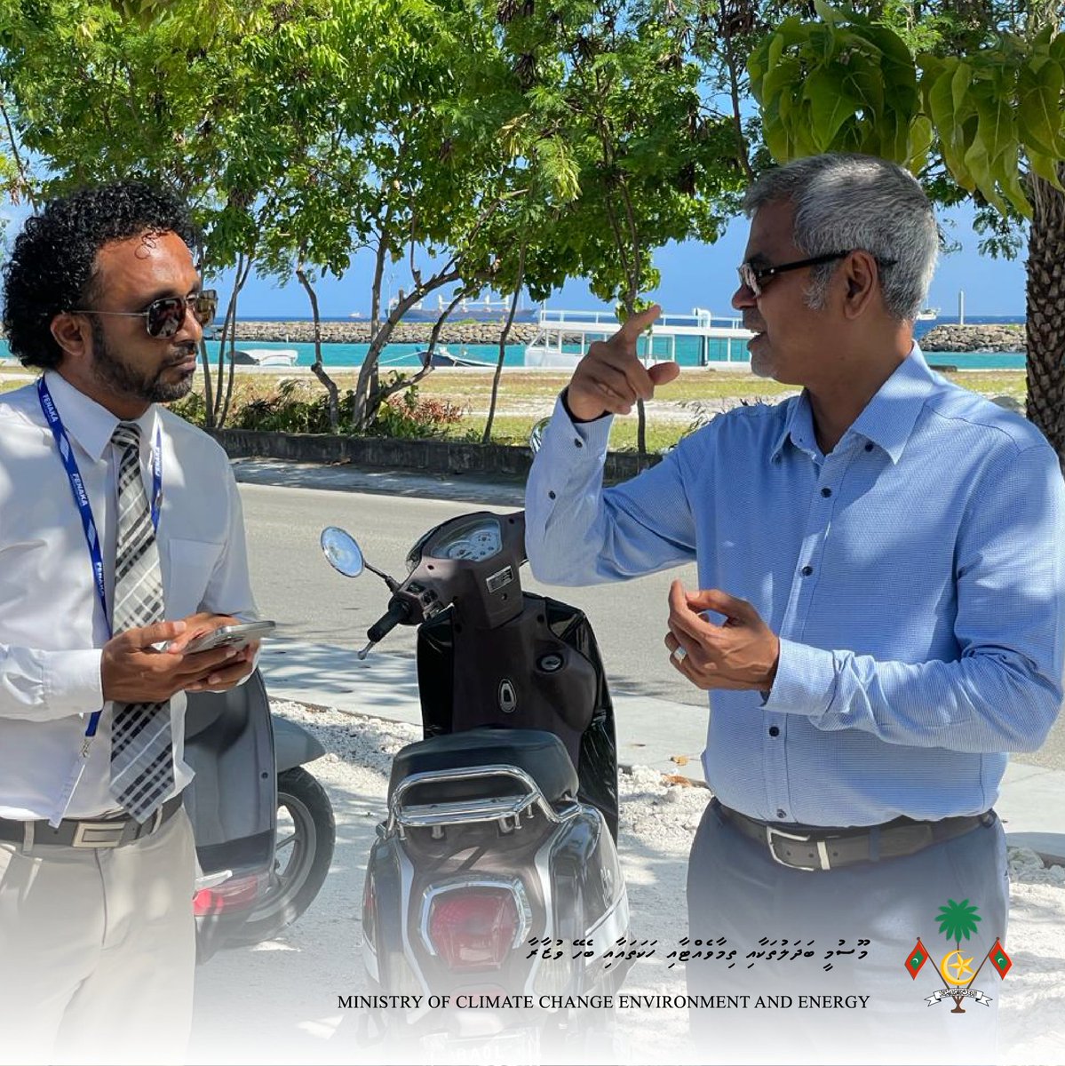 MoEnvmv's tweet photo. Minister Thoriq Ibrahim visits FENAKA sites at Addu City https://t.co/VJxHcxTe1P