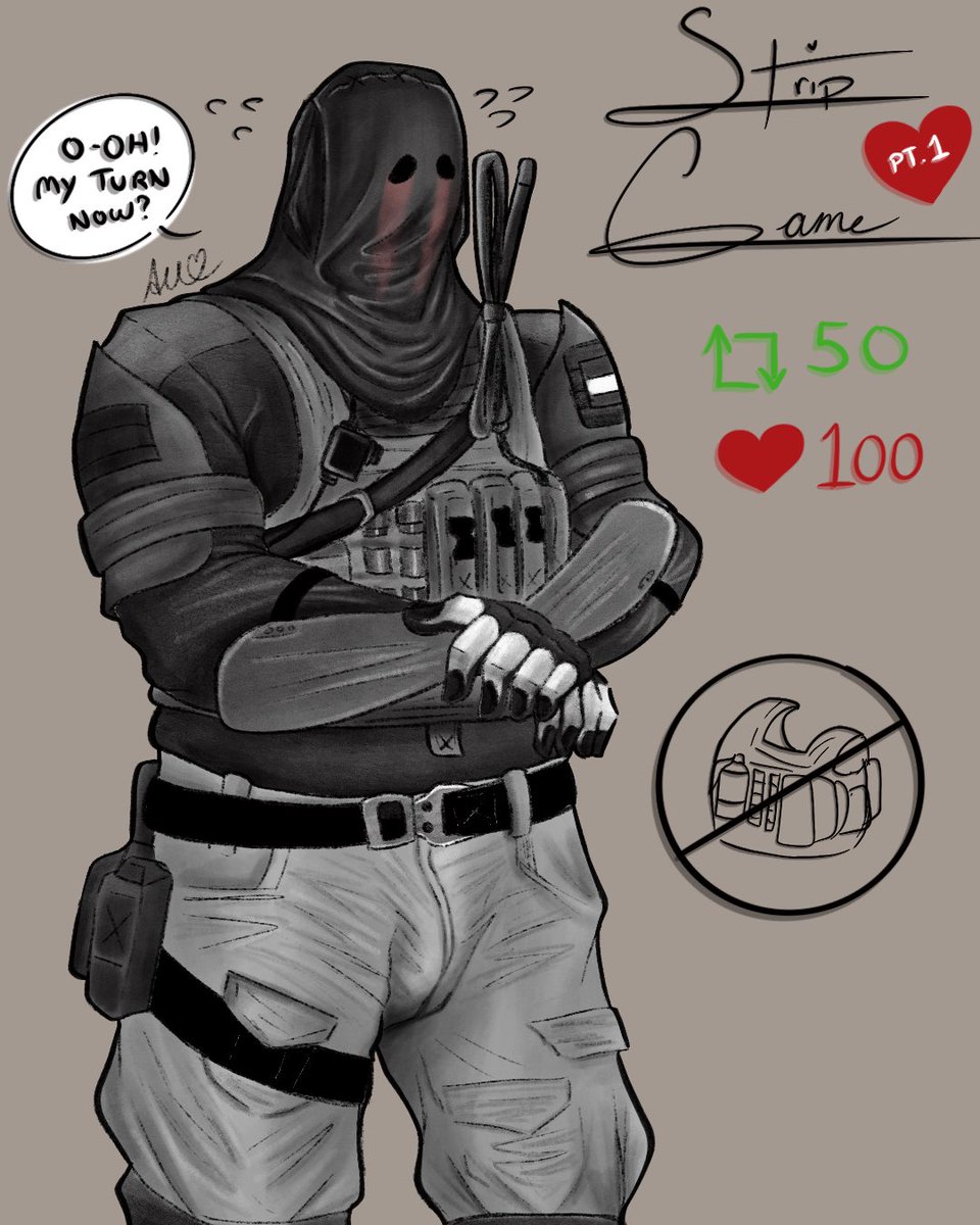 AdelineHowards's tweet photo. Sorry it took a bit longer than expected, but as promised, heres the Strip Game with Chonmky König! 

☺️🫶🏽

#Konigmw2 #cod #CallofDuty #art #procreate #digitalart #drawing #ArtistOnTwitter #bigboi https://t.co/DeqoinOmAm