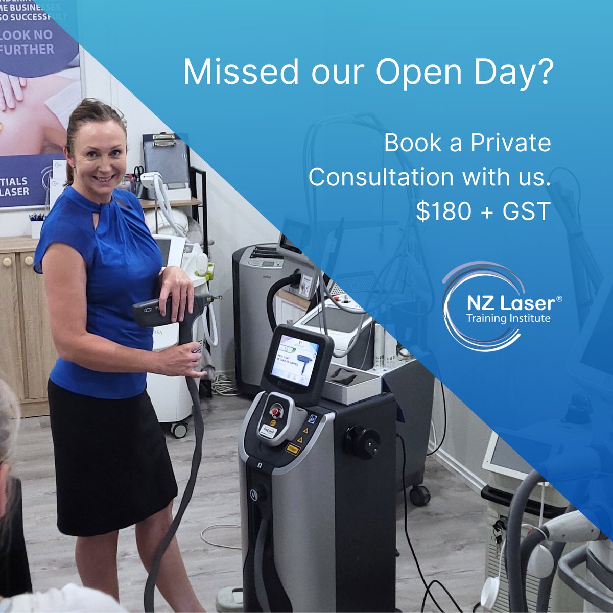 NZLaserTraining's tweet photo. HAVE YOU MISSED OUR OPEN DAY?

We offer consultancy service on demand to provide impartial and valuable guidance for individuals seeking to establish a Laser &amp; IPL business in New Zealand. 

https://t.co/J0ASYvJ6W4

#LaserConsultancy #LaserExperts #NZLaserTrainingInstitute https://t.co/3KD81cZupz