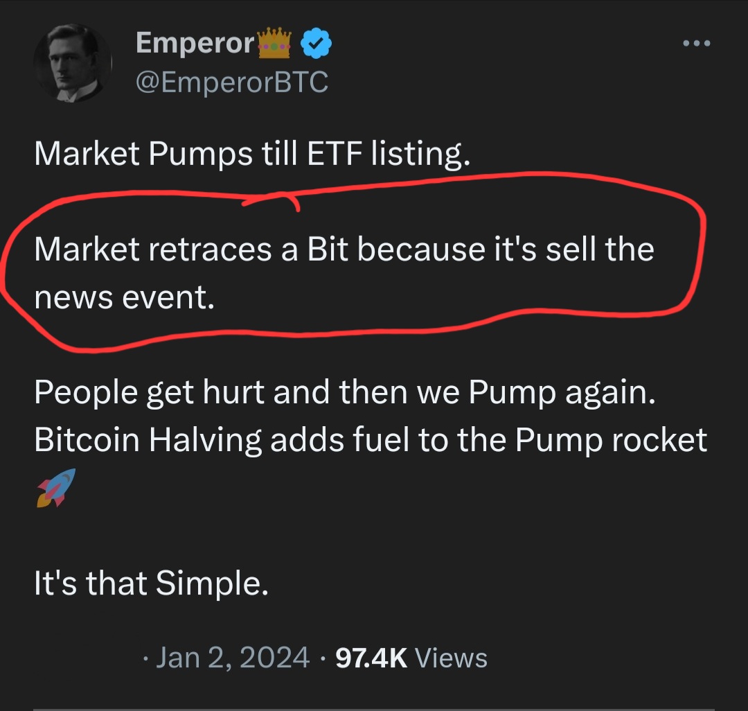 I don't like to beat my Chest and Quote Tweets my Predictions because Predictions and opinions are worthless.

But this is for people who wanted Proof.

P. S. I didn't play it as well as I should have. Was late to short as I expected more buying.