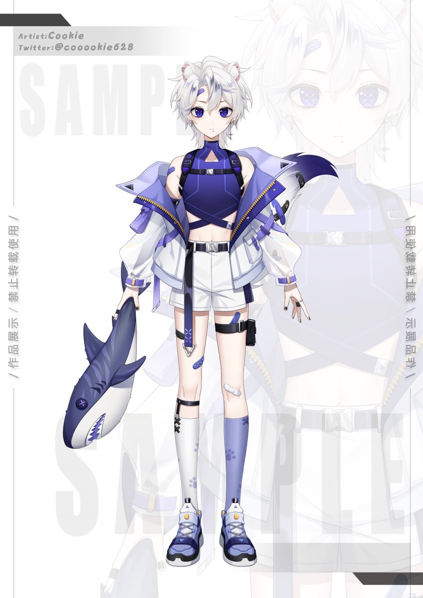 I am an artist from China.This is my first time posting on Twitter. My English is not good, please forgive me!I have decided to release some of my painted works. Today, I will introduce one of my VTuber daughters, who is very talented. You can listen to her songs and rap！