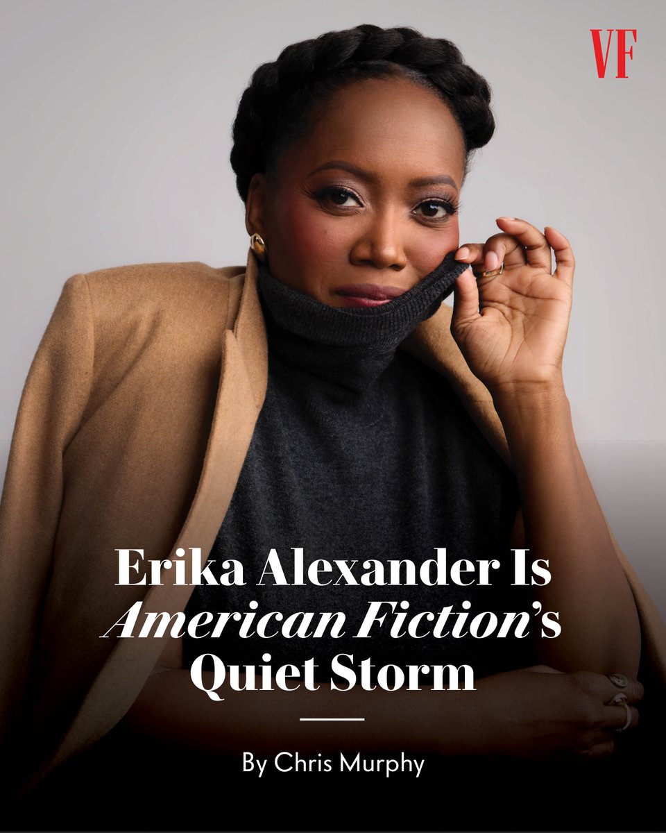 Erika Alexander opens up about going toe-to-toe with Jeffrey Wright in #AmericanFiction, her penchant for playing lawyers, and the state of the Black sitcom. 🔗: vntyfr.com/9Ft4MGI