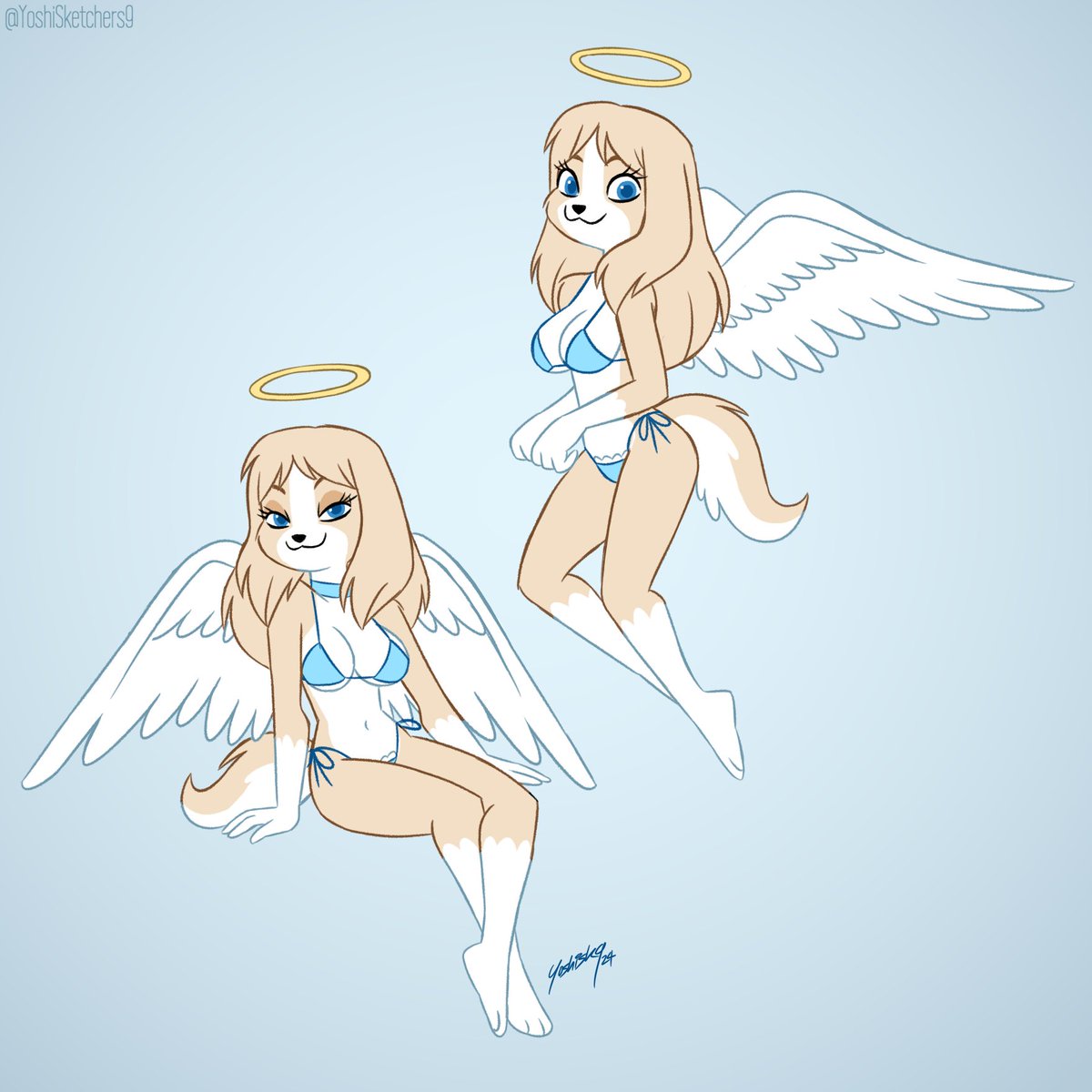 Angel doodling