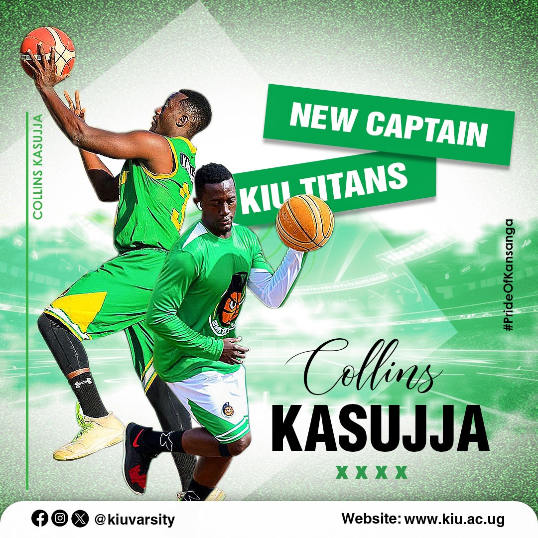 Collins Kasujja has been confirmed as the new captain for @KIUTitans ahead of the 2024 National Basketball League that tips off this Friday, January 26, 2024. Kasujja takes over the role from Joseph Chuma who left the club at the beginning of the year.