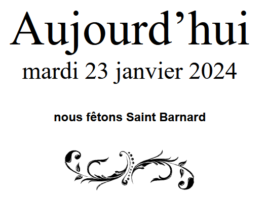 ephemeride's tweet photo. Aujourd'hui, mardi 23 janvier 2024,
nous fêtons Saint Barnard.

Barnard, du germanique bern, "ours", -herd, "fort".
Saint Barnard de Romans né à Lyon en 777, servit les armées de Charlemagne, fonda une abbaye à Romans (Isère) où il termina ses jours dans la prière en 842 https://t.co/CyZMvwaNQG